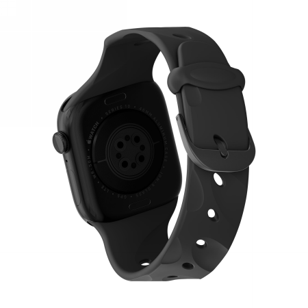 Apple Watch 40 / 41 / 42 mm Decoded Silicone Ares Splice dirželis – juodas 1