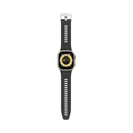 Apyrankė Decoded Ultra Traction Silicone Apple Watch 49 / 45 / 44 / 42 mm Gen 1-9 - SE - Juodas 1 Apyrankė Decoded Ultra Traction Silicone Apple Watch 49 / 45 / 44 / 42 mm Gen 1-9 - SE - Juodas 1