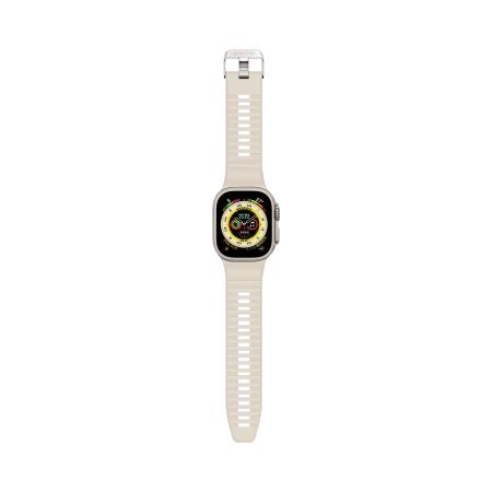 Apple Watch 42 / 44 / 45 / 49 mm Decoded Ultra Traction dirželis – baltas 1 Apple Watch 42 / 44 / 45 / 49 mm Decoded Ultra Traction dirželis – baltas 1