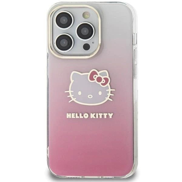 Dėklas Hello Kitty IML Gradient Electrop Kitty Head iPhone 15 Pro Max - rožinis 2 Dėklas Hello Kitty IML Gradient Electrop Kitty Head iPhone 15 Pro Max - rožinis 2