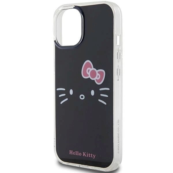 Dėklas Hello Kitty IML Kitty Face iPhone 15 - Juodas 5 Dėklas Hello Kitty IML Kitty Face iPhone 15 - Juodas 5