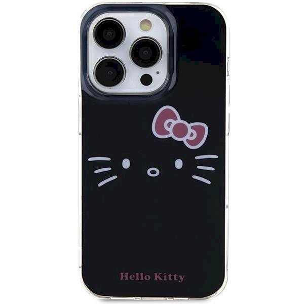 Dėklas Hello Kitty IML Kitty Face iPhone 15 Pro Max - Juodas 2 Dėklas Hello Kitty IML Kitty Face iPhone 15 Pro Max - Juodas 2