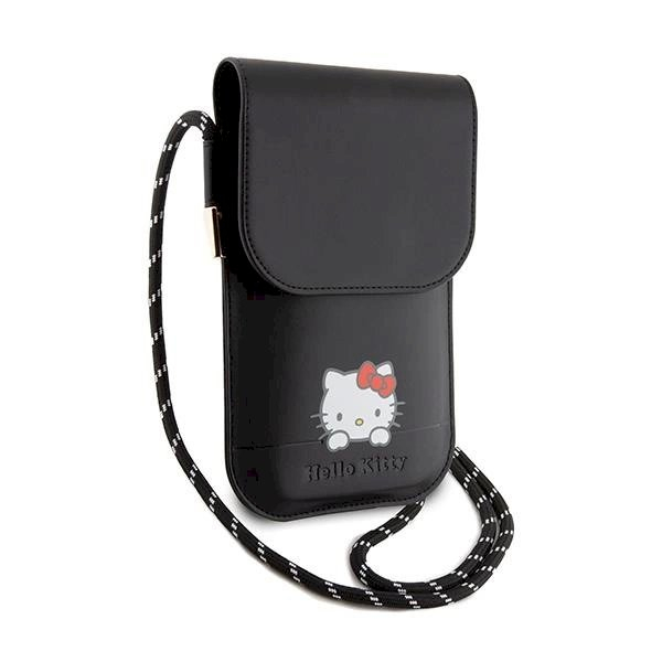 Dėklas Hello Kitty Leather Daydreaming Cord bag - Juodas 2 Dėklas Hello Kitty Leather Daydreaming Cord bag - Juodas 2