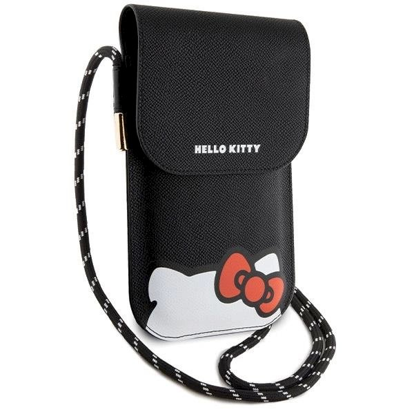 Dėklas Hello Kitty Leather Hiding Kitty Cord bag - Juodas 2 Dėklas Hello Kitty Leather Hiding Kitty Cord bag - Juodas 2
