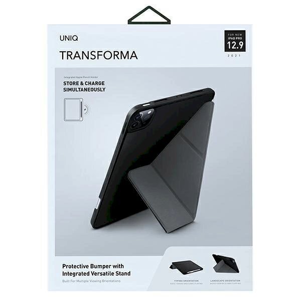 Dėklas Uniq etui Transforma iPad Pro 12,9" (2021) Antimicrobial /ebony Juodas 5 Dėklas Uniq etui Transforma iPad Pro 12,9" (2021) Antimicrobial /ebony Juodas 5
