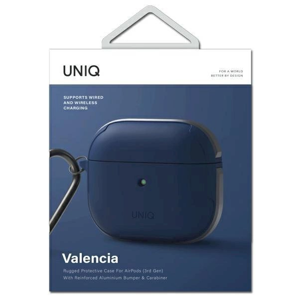 Dėklas Uniq etui Valencia AirPods 3 /Mėlynas Antimicrobial 3 Dėklas Uniq etui Valencia AirPods 3 /Mėlynas Antimicrobial 3