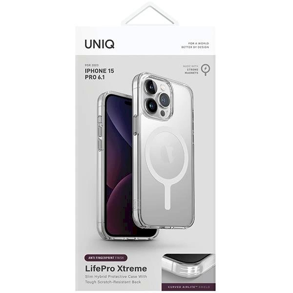 Dėklas Uniq LifePro Xtreme iPhone 15 Pro 6.1  case Magclick Charging Permatomas 5 Dėklas Uniq LifePro Xtreme iPhone 15 Pro 6.1  case Magclick Charging Permatomas 5