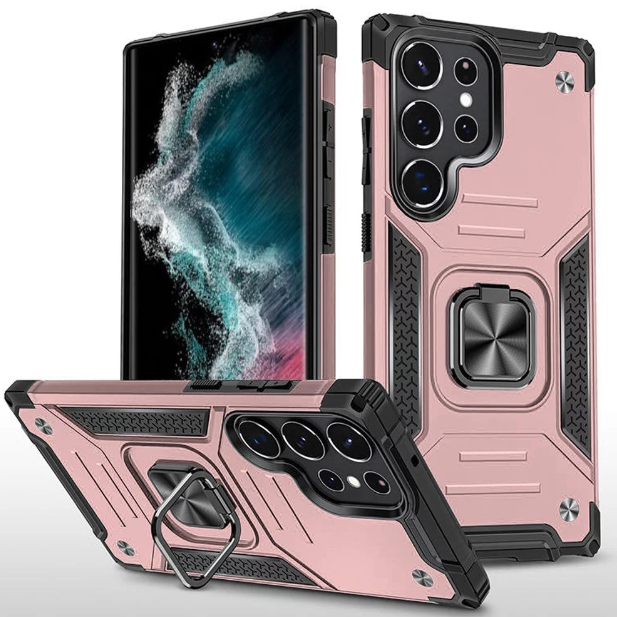 Dėklas Wozinsky Ring Armor Samsung Galaxy S22 Ultra Rožinis Dėklas Wozinsky Ring Armor Samsung Galaxy S22 Ultra Rožinis