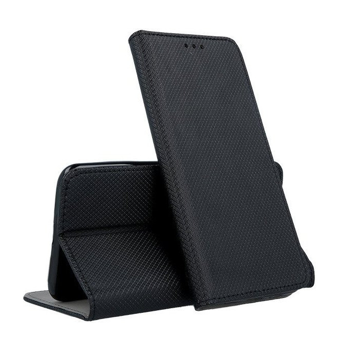 Dėklas Smart Magnet Xiaomi Redmi Note 14 Pro 5G/Note 14 Pro+ 5G juodas