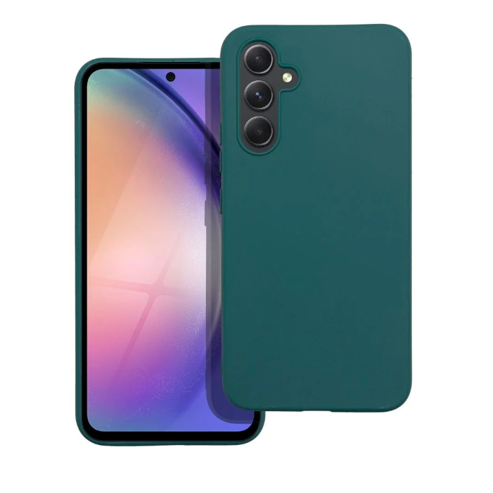 Dėklas Mercury LSR Soft Samsung A245 A24 4G/A246 A24 5G tamsiai žalias