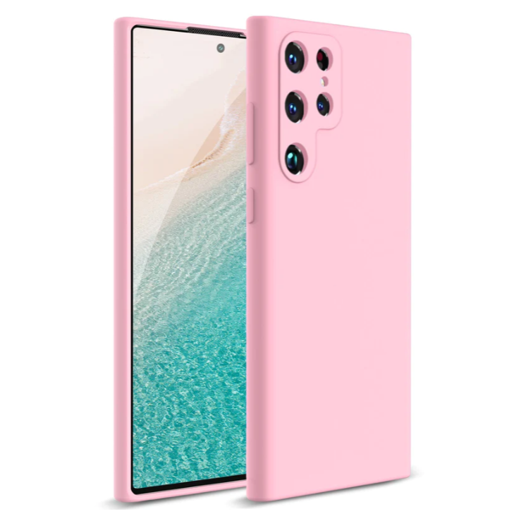 Dėklas Soft silicone by X-level Samsung S918 S23 Ultra 5G šviesiai rožinis