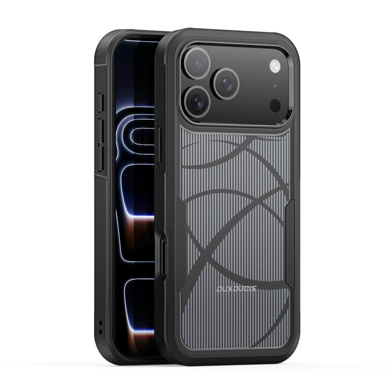 iPhone 17 Pro Max Dux Ducis Shld dėklas – juodas (Rhythm Pattern)