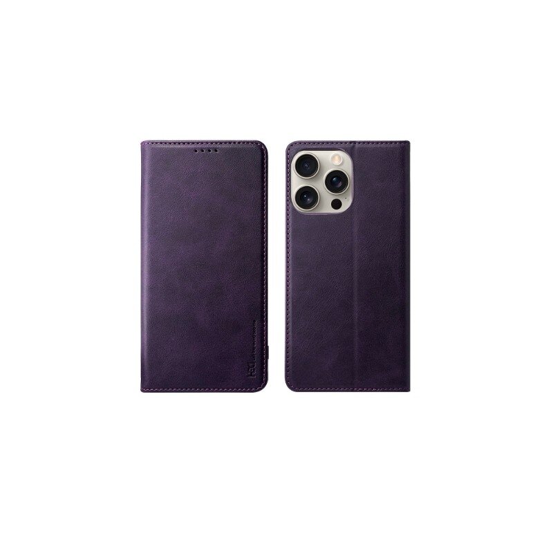 Samsung A165 A16 4G/A166 A16 5G dėklas HDD Magnetic Wallet Case violetinis