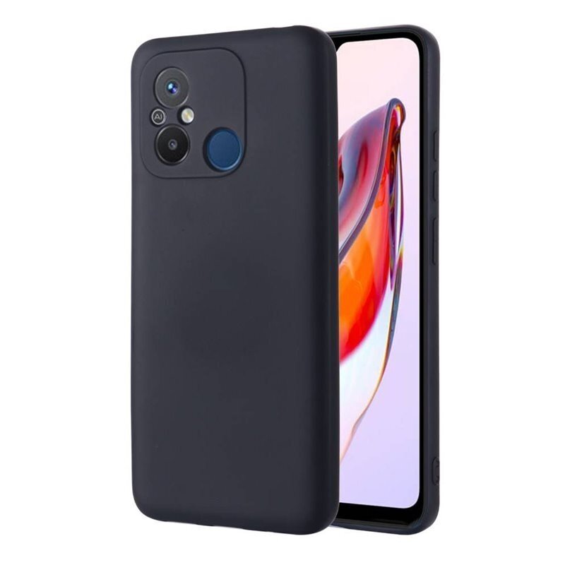 Dėklas Liquid Silicone 1.5mm Xiaomi Redmi 11A/12C/Poco C55 juodas Dėklas Liquid Silicone 1.5mm Xiaomi Redmi 11A/12C/Poco C55 juodas