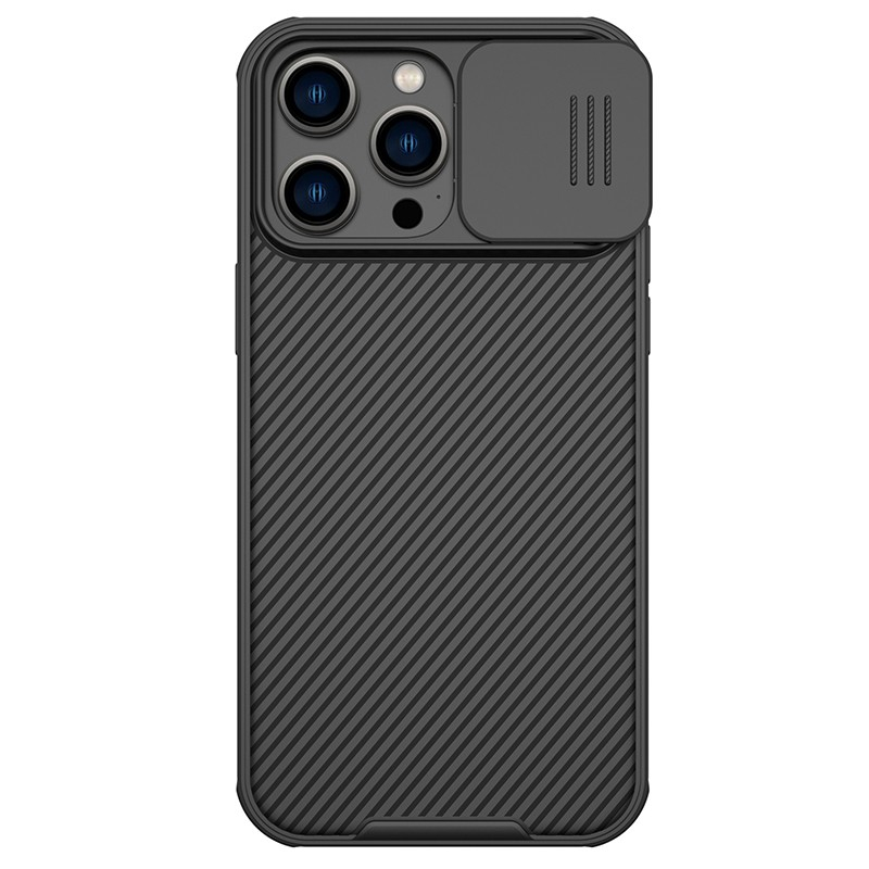 Dėklas Nillkin CamShield Pro Apple iPhone 15 juodas Dėklas Nillkin CamShield Pro Apple iPhone 15 juodas