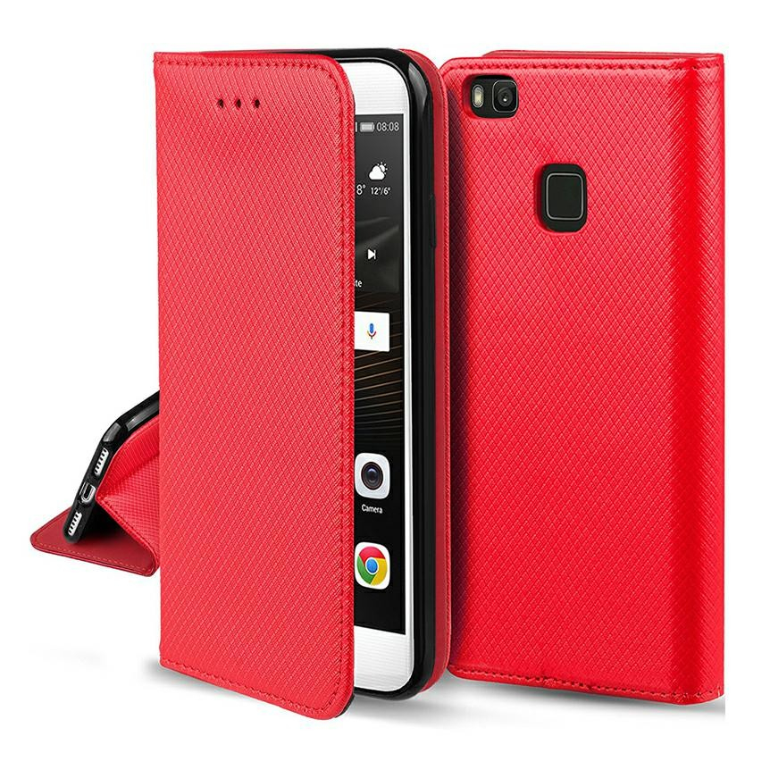 Dėklas Smart Magnet Xiaomi Redmi A3 raudonas Dėklas Smart Magnet Xiaomi Redmi A3 raudonas