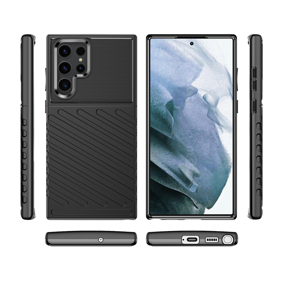 Dėklas Thunder Case Samsung Galaxy S22 Ultra Juodas 1 Dėklas Thunder Case Samsung Galaxy S22 Ultra Juodas 1