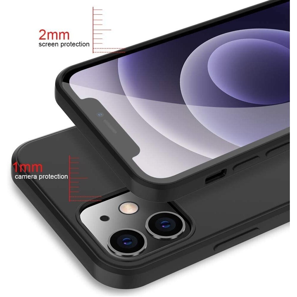 Dėklas Soft silicone by X-level iPhone 12/12 Pro juodas  1