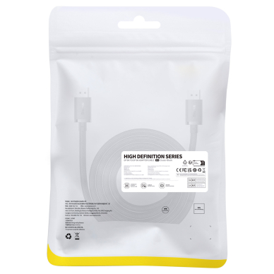 DisplayPort 8K 60Hz cable 2m Baseus High Definition Series - black 10 DisplayPort 8K 60Hz cable 2m Baseus High Definition Series - black 10