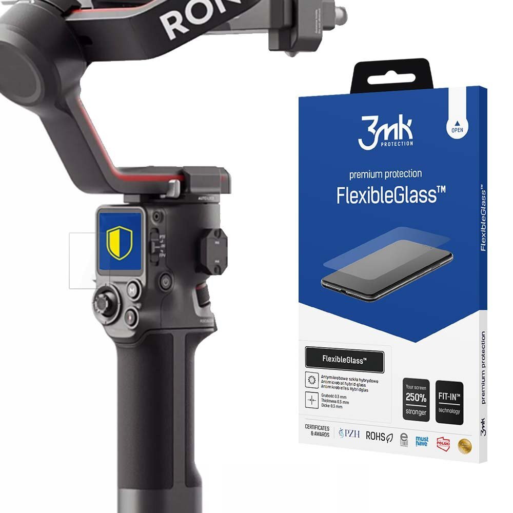 DJI RS 3 / RS 3 Pro 3mk FlexibleGlass hibridinis stiklas