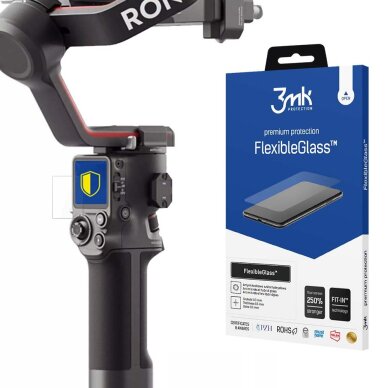 DJI RS 3 / RS 3 Pro 3mk FlexibleGlass hibridinis stiklas DJI RS 3 / RS 3 Pro 3mk FlexibleGlass hibridinis stiklas