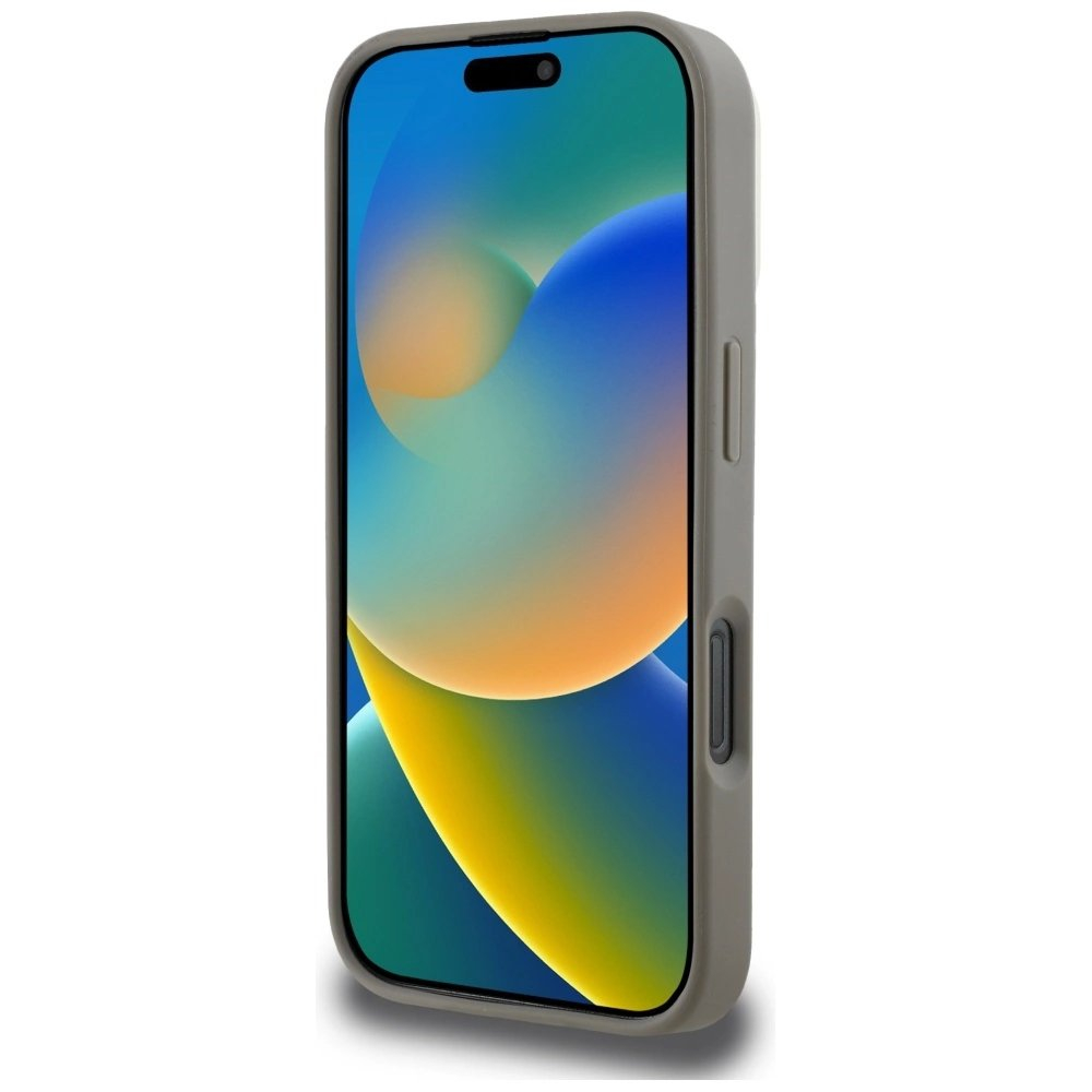 iPhone 16 Pro – DKNY Checkered Pattern MagSafe dėklas - Smėlinis 4