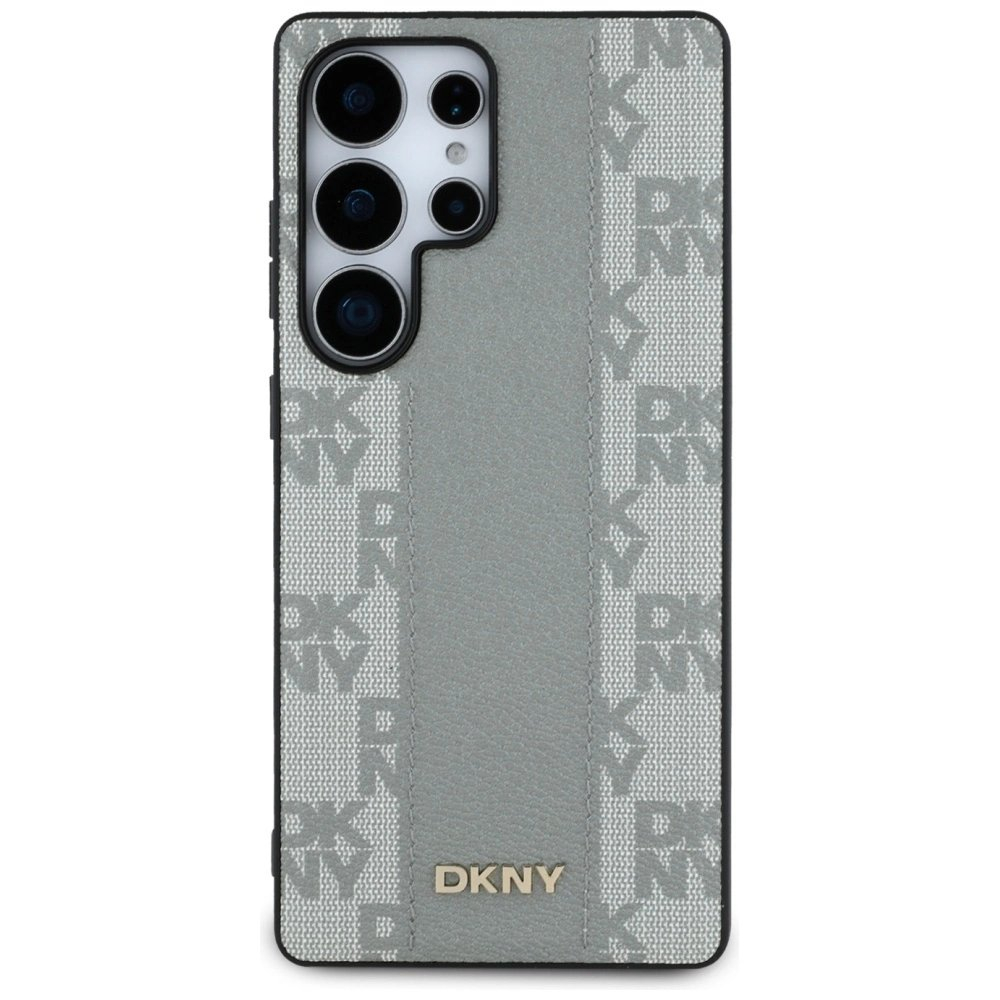 Samsung Galaxy S25 Ultra – DKNY odinis Checkered Pattern MagSafe dėklas - Pilkas 2