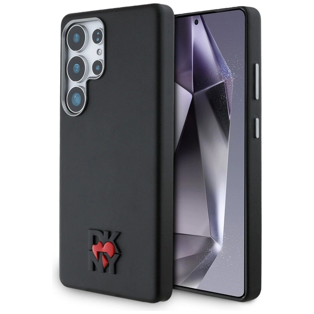 DKNY Odinis Heart of NY Dėklas skirtas Samsung Galaxy S25 Ultra - Juodas DKNY Odinis Heart of NY Dėklas skirtas Samsung Galaxy S25 Ultra - Juodas