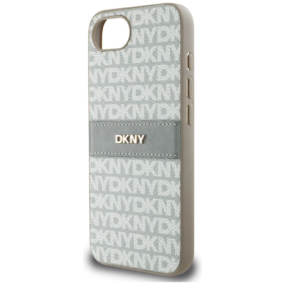 iPhone 16e DKNY Repeat Texture Pattern with Tonal Stripe dėklas - smėlio 5 iPhone 16e DKNY Repeat Texture Pattern with Tonal Stripe dėklas - smėlio 5