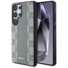 Samsung Galaxy S25 Ultra – DKNY odinis Checkered Pattern MagSafe dėklas - Pilkas