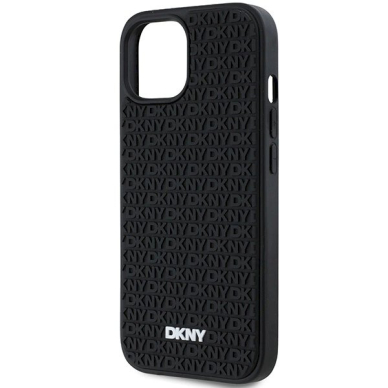 Dėklas DKNY 3D Rubber Repeat Pattern  iPhone 15/14/13 - Juodas 5