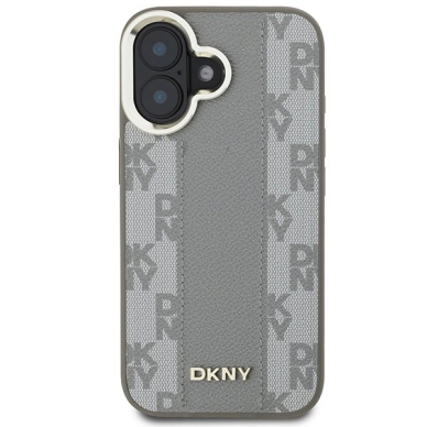 iPhone 16 Dėklas DKNY Checkeraudonas Pattern Magsafe – smėlinis 2
