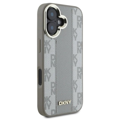 iPhone 16 Dėklas DKNY Checkeraudonas Pattern Magsafe – smėlinis 3