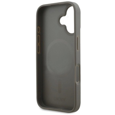 iPhone 16 Dėklas DKNY Checkeraudonas Pattern Magsafe – smėlinis 6