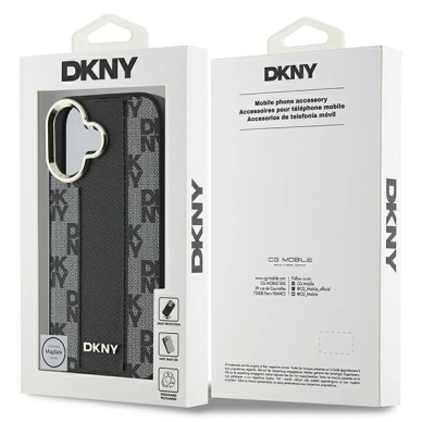Dėklas DKNY Checkered Pattern Magsafe iPhone 16 - Juodas 7 Dėklas DKNY Checkered Pattern Magsafe iPhone 16 - Juodas 7