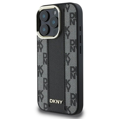 Dėklas DKNY Checkered Pattern Magsafe iPhone 16 Pro - Juodas 1 Dėklas DKNY Checkered Pattern Magsafe iPhone 16 Pro - Juodas 1