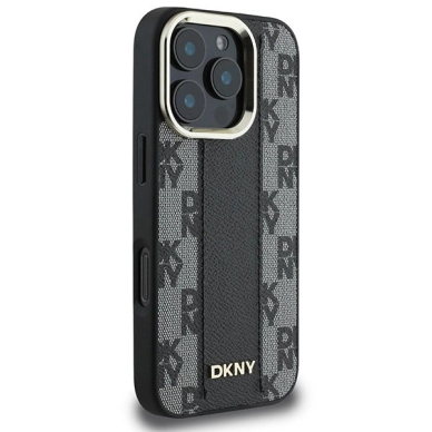 Dėklas DKNY Checkered Pattern Magsafe iPhone 16 Pro - Juodas 3 Dėklas DKNY Checkered Pattern Magsafe iPhone 16 Pro - Juodas 3