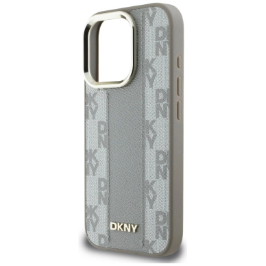 iPhone 16 Pro Max – DKNY Checkered Pattern MagSafe dėklas - Smėlinis 5