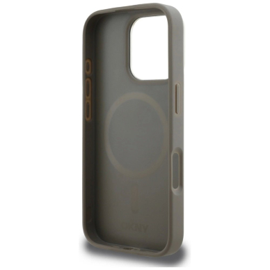 iPhone 16 Pro Max – DKNY Checkered Pattern MagSafe dėklas - Smėlinis 6