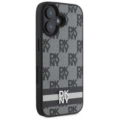 Dėklas DKNY Checkered Pattern Printed Stripes iPhone 16 - Juodas 3 Dėklas DKNY Checkered Pattern Printed Stripes iPhone 16 - Juodas 3