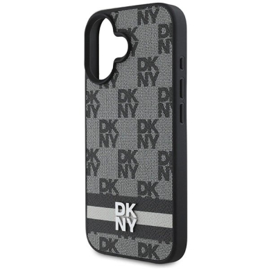 Dėklas DKNY Checkered Pattern Printed Stripes iPhone 16 - Juodas 5 Dėklas DKNY Checkered Pattern Printed Stripes iPhone 16 - Juodas 5