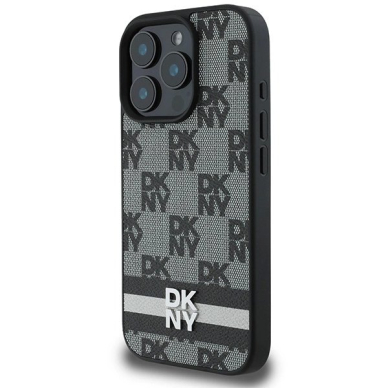 Dėklas DKNY Checkered Pattern Printed Stripes iPhone 16 Pro Max - Juodas 1 Dėklas DKNY Checkered Pattern Printed Stripes iPhone 16 Pro Max - Juodas 1