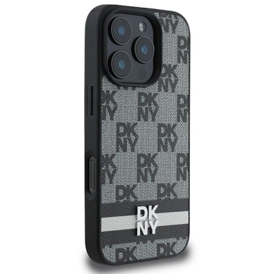 Dėklas DKNY Checkered Pattern  Printed Stripes  iPhone 16 Pro Max - Juodas 3 Dėklas DKNY Checkered Pattern  Printed Stripes  iPhone 16 Pro Max - Juodas 3