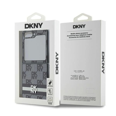 DKNY Checkered Pattern Printed Stripes Dėklas Samsung Galaxy Z Flip 6 - Juodas 7 DKNY Checkered Pattern Printed Stripes Dėklas Samsung Galaxy Z Flip 6 - Juodas 7