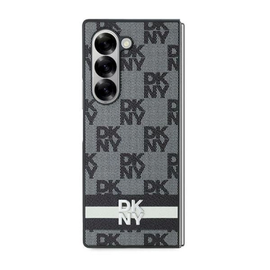DKNY Checkered Pattern Printed Stripes Dėklas Samsung Galaxy Z Fold 6 - Juodas 1 DKNY Checkered Pattern Printed Stripes Dėklas Samsung Galaxy Z Fold 6 - Juodas 1