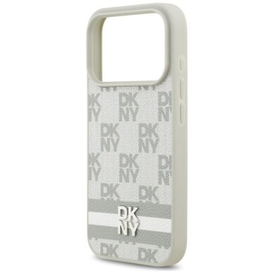 iPhone 17 Pro DKNY Checkered with Printed Stripes dėklas – smėlinis 5 iPhone 17 Pro DKNY Checkered with Printed Stripes dėklas – smėlinis 5