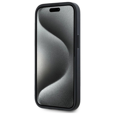 iPhone 15 DKNY Grained Metal Logo MagSafe dėklas - smėlio 4