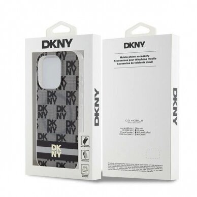Dėklas DKNY IML Checkered Mono PatternPrinted Stripes MagSafeiPhone 13 Pro / 13 - Juodas 7 Dėklas DKNY IML Checkered Mono PatternPrinted Stripes MagSafeiPhone 13 Pro / 13 - Juodas 7