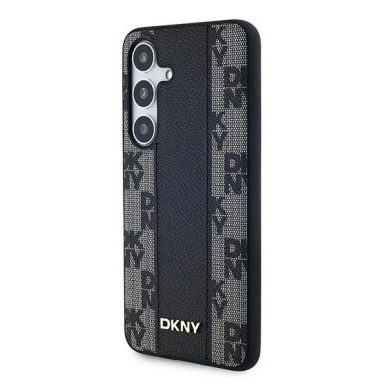 Dėklas DKNY Leather Checkered Mono Pattern MagSafe Samsung Galaxy S24 - Juodas 1 Dėklas DKNY Leather Checkered Mono Pattern MagSafe Samsung Galaxy S24 - Juodas 1