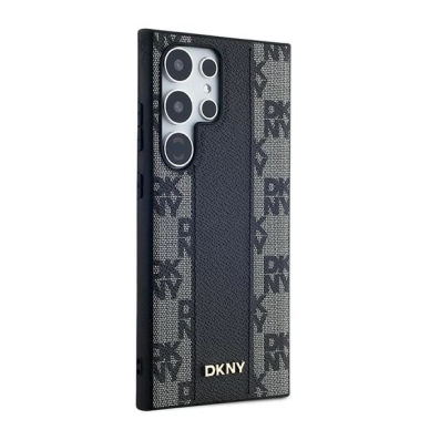 Dėklas DKNY Leather Checkered Mono Pattern MagSafe Samsung Galaxy S24 Ultra - Juodas 3 Dėklas DKNY Leather Checkered Mono Pattern MagSafe Samsung Galaxy S24 Ultra - Juodas 3